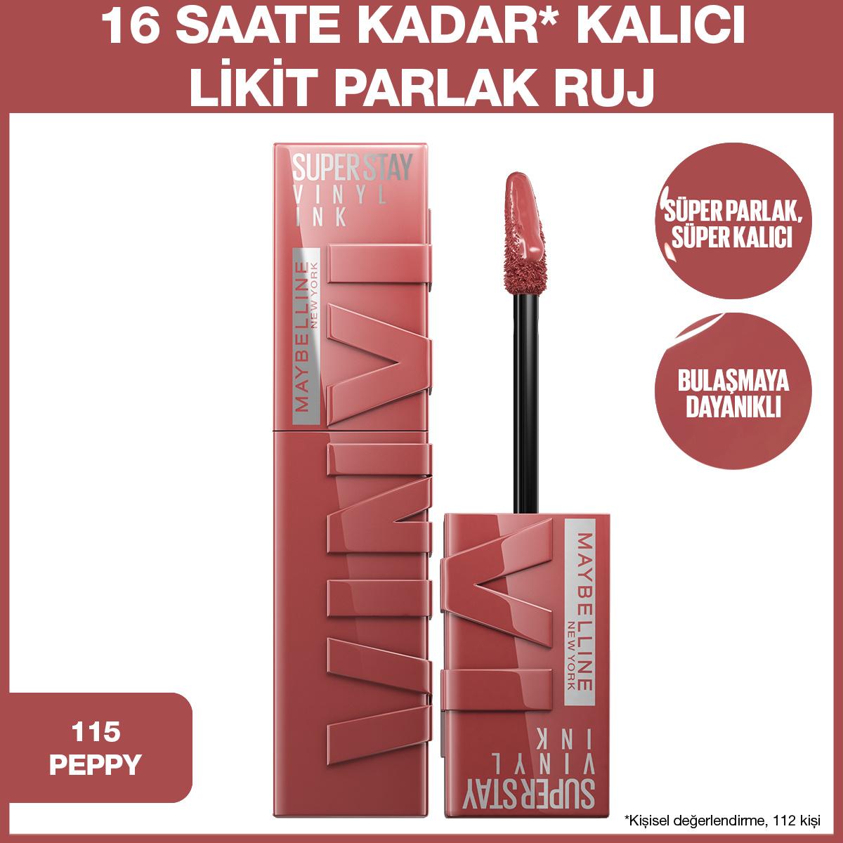 Maybelline New York Super Stay Vinyl Ink Liquid Lipstick - Long-Lasting, High Shine Lip Color, 16 Hours Wear