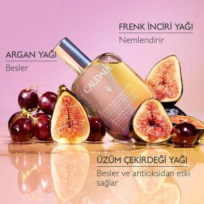 Caudalie Radiance Smoothing Elixir: Nourishing Body and Hair Oil with Argan & Grape Seed - Vegan, Non-Greasy, Natural Oils