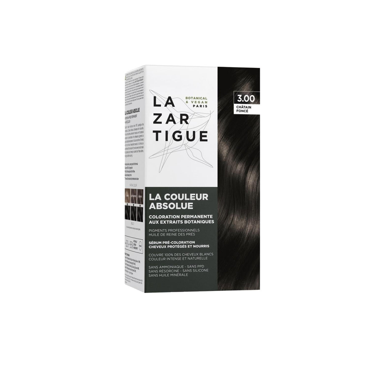 Lazartigue Absolue Colour Hair Dye 3.00 Dark Brown - Achieve Rich Dark Brown Hair Color