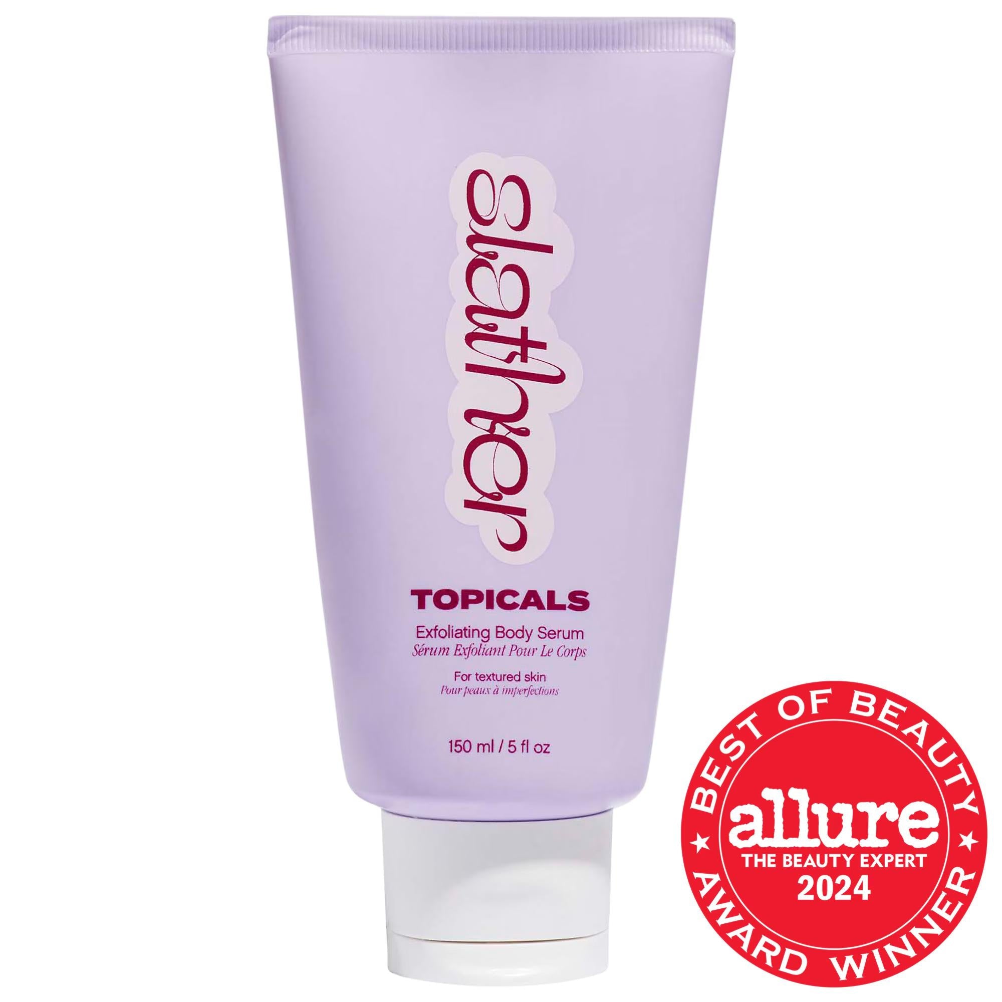 Slather Exfoliating Body Serum with Retinol and AHAs - Vegan, Cruelty-Free Body Moisturizer for Dry Skin