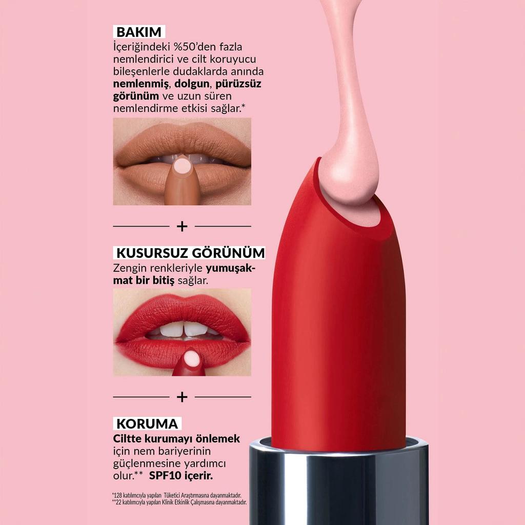 Avon Hydramatic Shine Lipstick with Hydrating Core Marsala