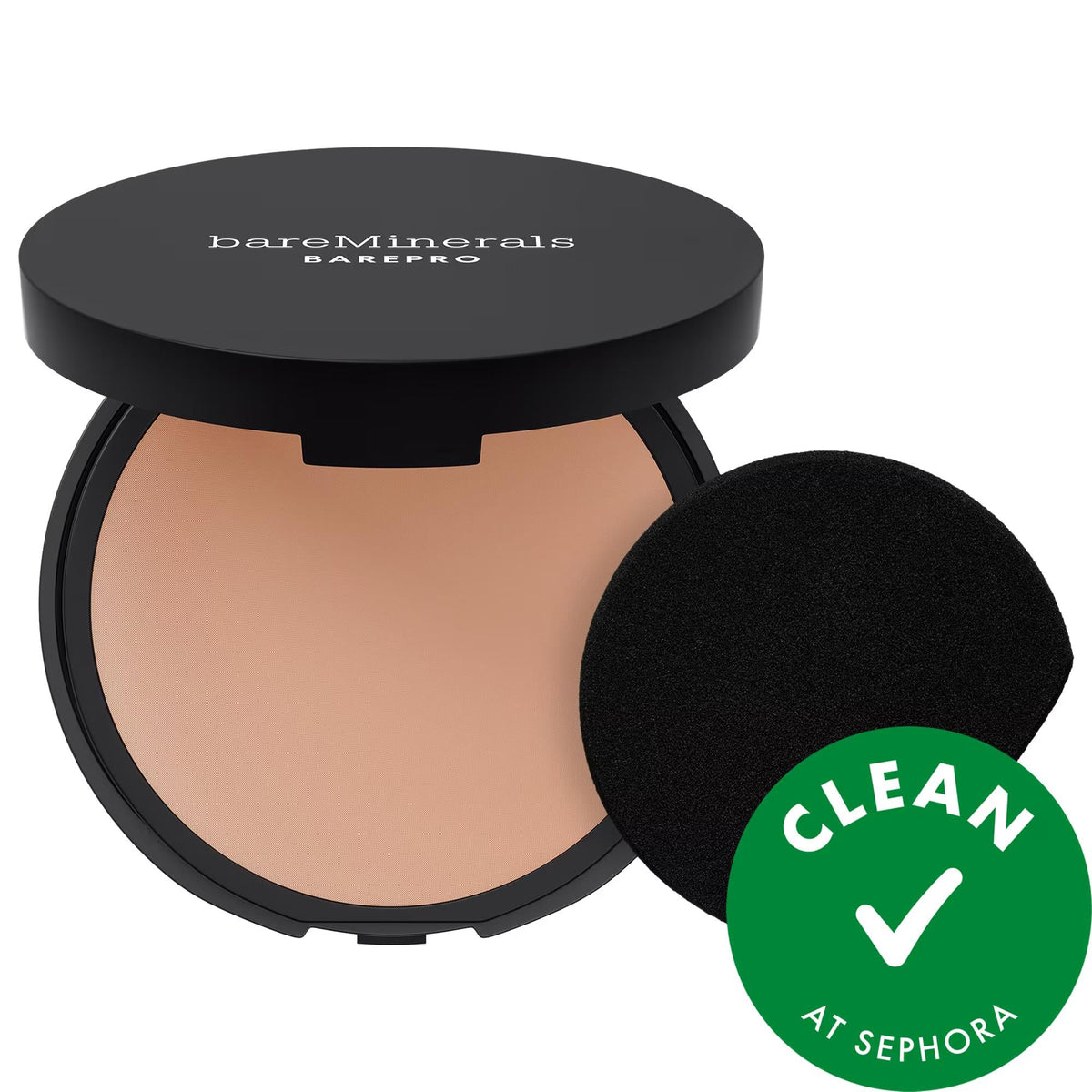 BAREPRO 24HR Skin Perfecting Talc-Free Matte Powder Foundation - Long Lasting Full Coverage, Vegan & Cruelty-Free
