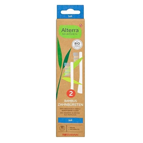 Alterra Bamboo Toothbrush - Eco-Friendly Oral Care with Organic Bristles & Biodegradable Handle