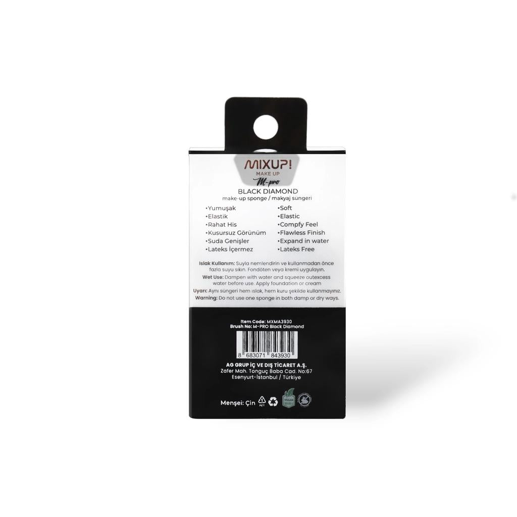 Mixup! M-Pro Black Diamond Makeup Sponge for Flawless Blending