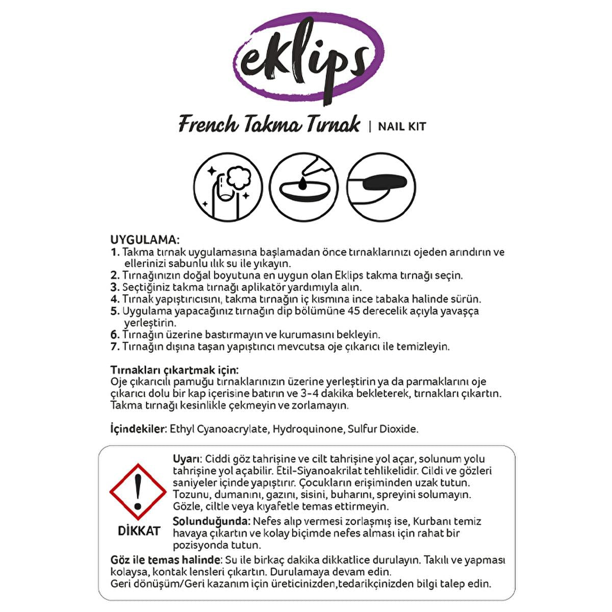Eklips French Pink Oval False Nails - Achieve Salon-Quality Manicures at Home with Easy Application Adhesive Nails