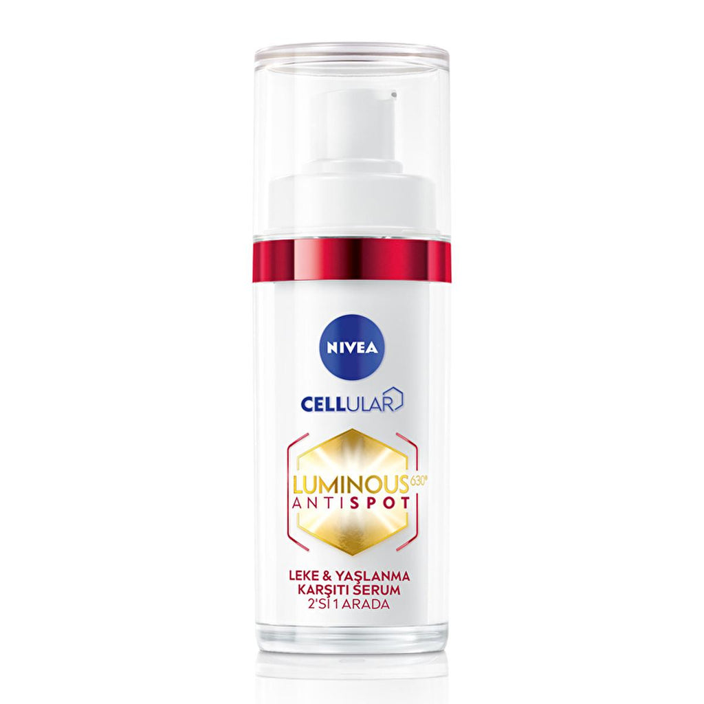 Nivea Luminous630 Anti-Aging Serum: Reduce Dark Spots & Wrinkles, Hyaluronic Acid & Collagen, Firm & Hydrate Skin