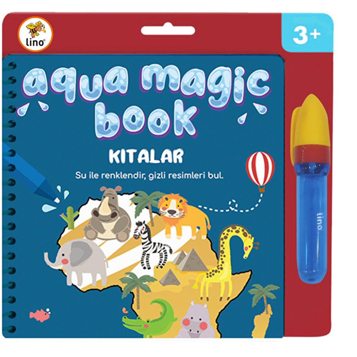 Lino Magic Coloring Book - Reusable Water-Based Art for Kids, Educational & Fun