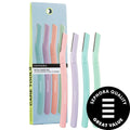Facial Razor Set: Achieve Smooth, Hair-Free Skin - Dermaplaning Tool, Peach Fuzz Remover, and Brow Shaper - 4 High-Quality Razors