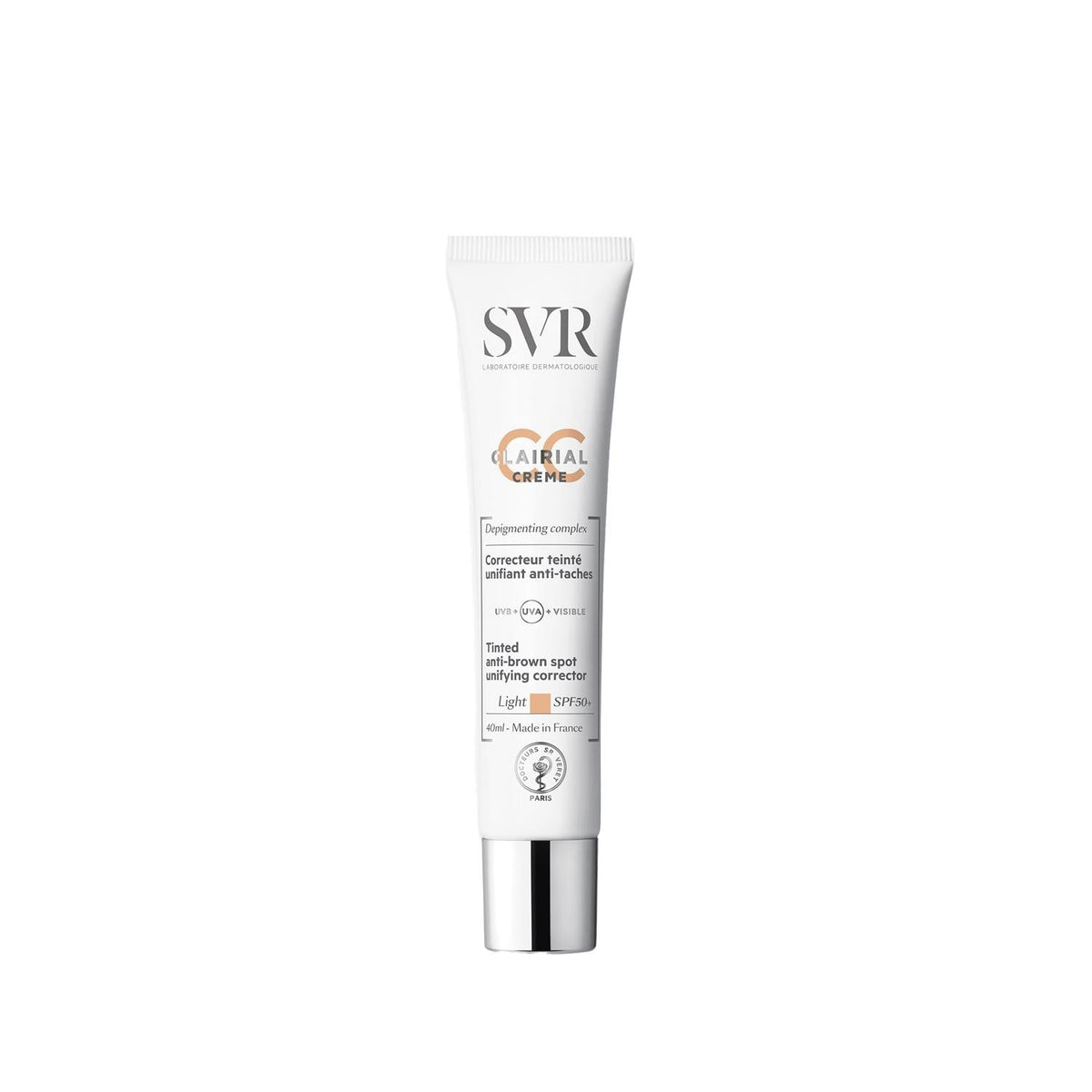 SVR Clarial CC Creme SPF50+ Light Tinted Protective Cream 40ml - High SPF Protection & Lightweight Coverage