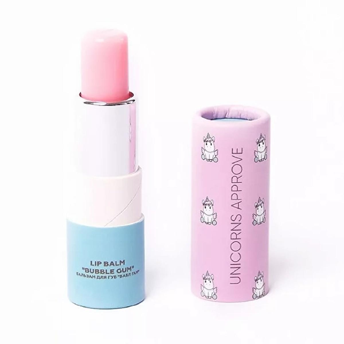 Soda Unicorns Approve Lip Balm Bubble Gum - Moisturizing, Bubble Gum Flavored, 4ml