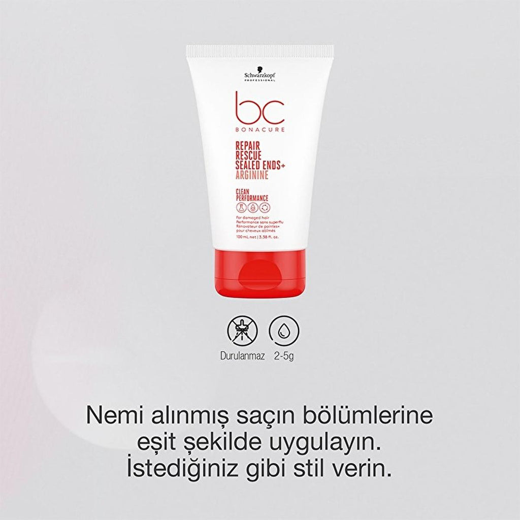 Bonacure Clean Rescue Hair Serum: Split End Repair, Breakage Treatment, Vegan Heat Protection, and Ultimate Shine - 3.38 fl oz