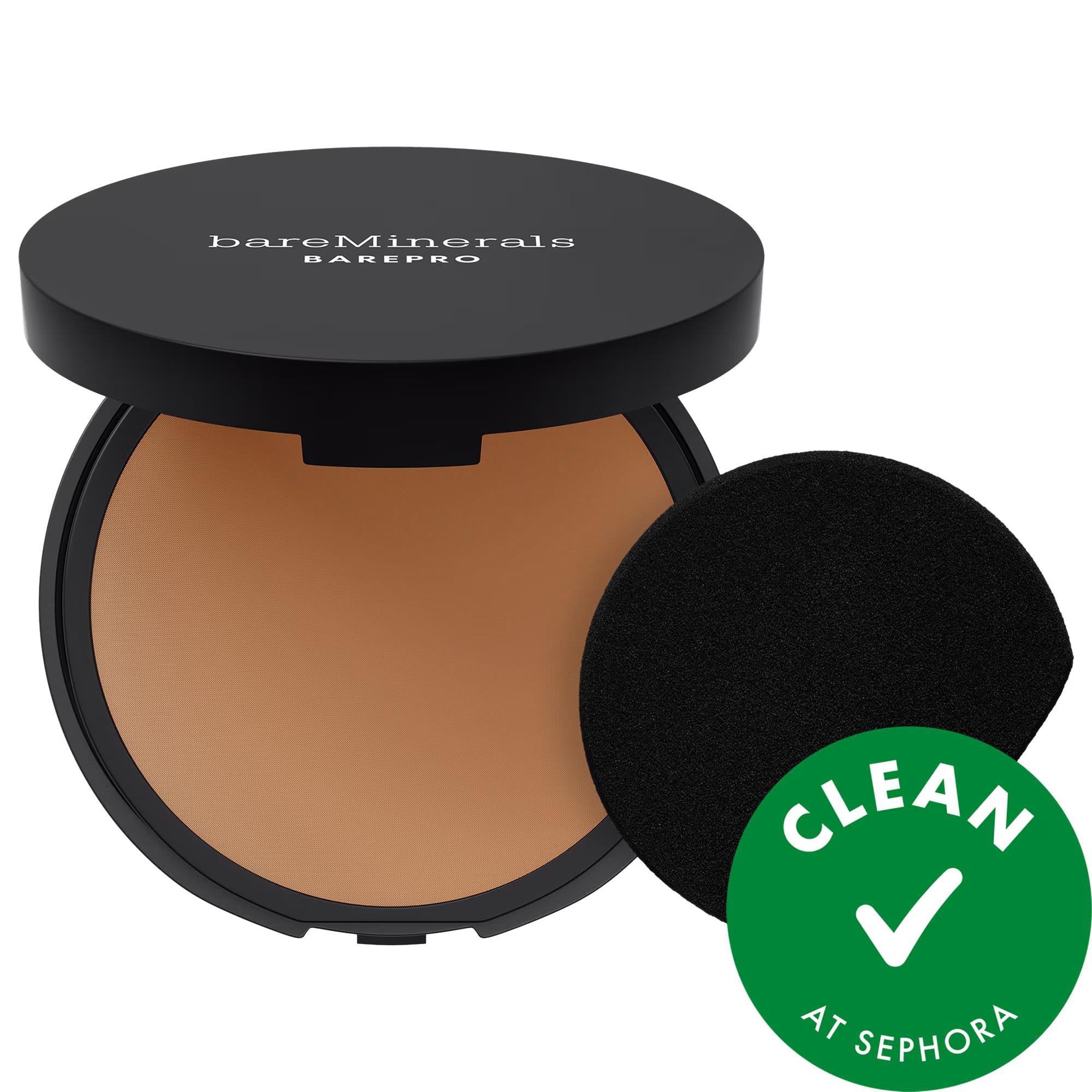 BAREPRO 24HR Skin Perfecting Talc-Free Matte Powder Foundation - Long-Lasting Full Coverage, Natural Makeup for Sensitive Skin