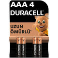 Duracell AAA Alkaline Batteries - 4 Pack - 1.5V - Long Lasting Power for Electronics - Reliable High Drain Performance