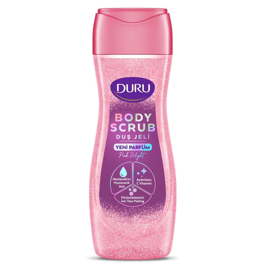 Duru Body Scrub Pink Delight Exfoliating Shower Gel 450 ml