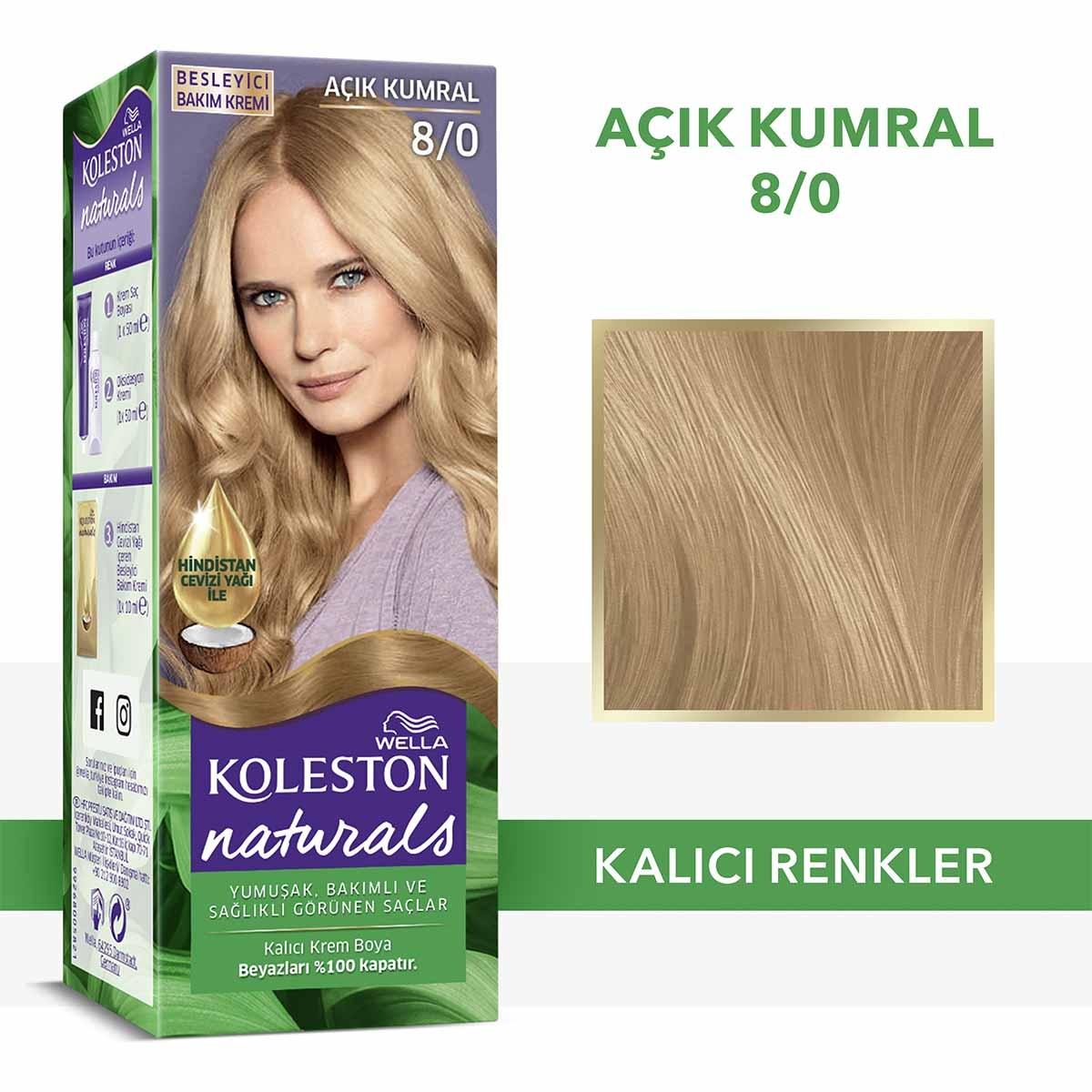 Wella Koleston Naturals Hair Dye - Long-Lasting Color with Coconut Oil