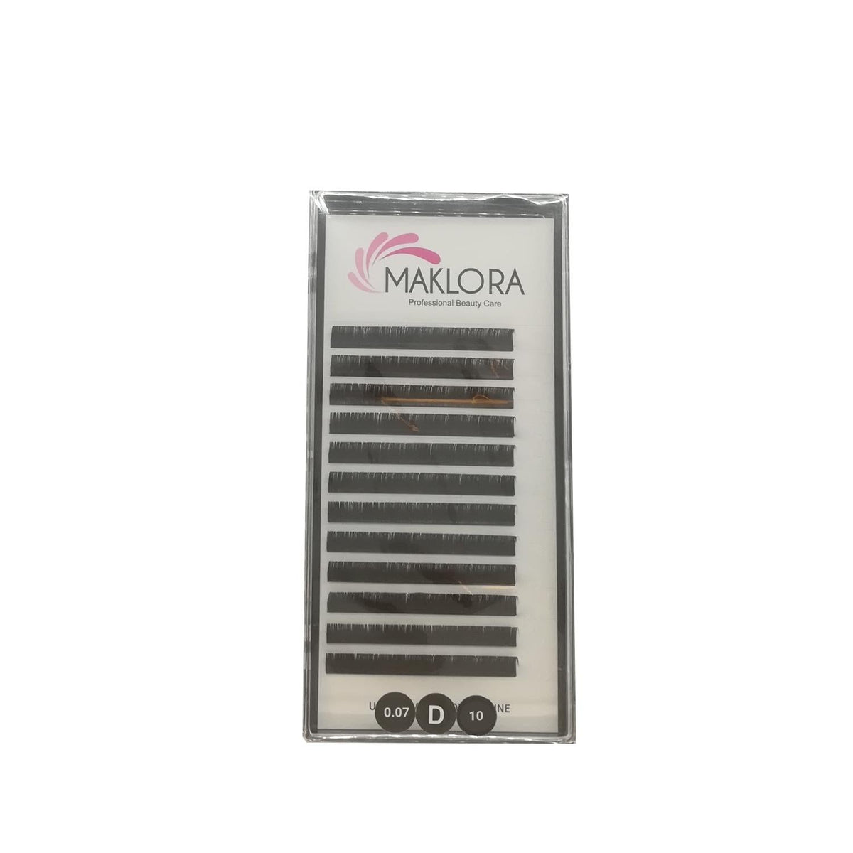Maklora False Eyelashes - Volume Silk Eyelashes D Curl 0.07 Thickness 10mm Length