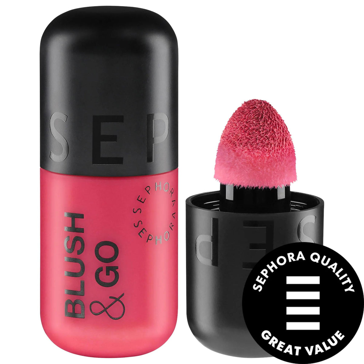 Blush & Go Longwear Matte Liquid Blush: Vegan & Cruelty-Free Lip & Cheek Tint - Buildable, Transfer-Proof Color for a Sophisticated Look