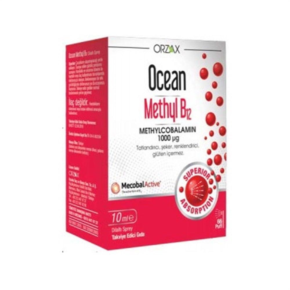 Ocean Methyl B12 Spray 10ml - Vitamin B12 Supplement, Sublingual B12 Spray for Adults and Children