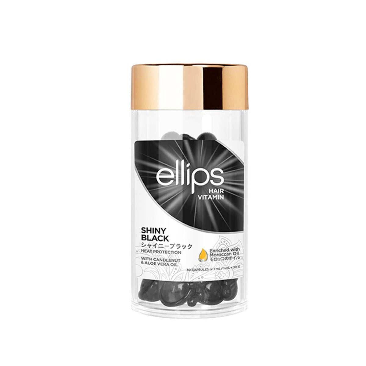 Ellips Shiny Black Hair Vitamin Capsules for Dark Hair 30 ct