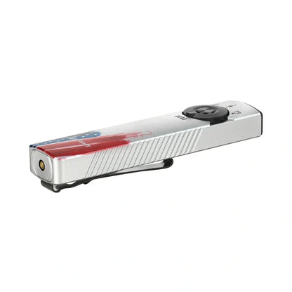OLIGHT ARKFELDPRO3RSTARS Arkfeld Pro Flat EDC Flashlight with LED Light UV and Laser - Stars & Stripes Edition