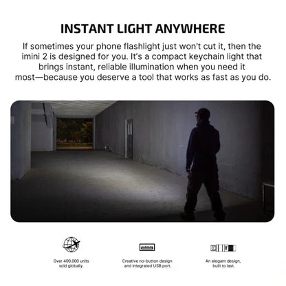 OLIGHT IMINI2PR imini 2 Rechargeable Mini Flashlight - Passionate Red