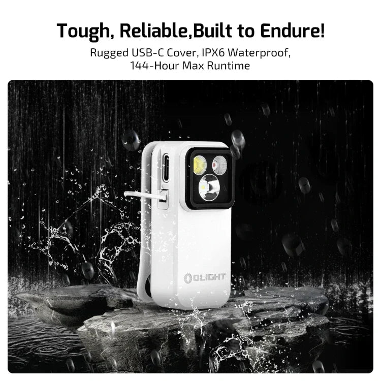 OLIGHT OCLIPPROWH Oclip Pro Clip on Flashlight with Floodlight - White
