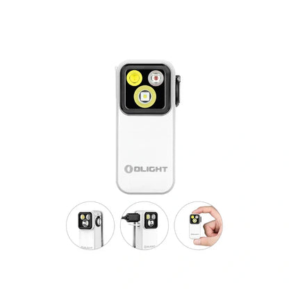 OLIGHT OCLIPPROWH Oclip Pro Clip on Flashlight with Floodlight - White