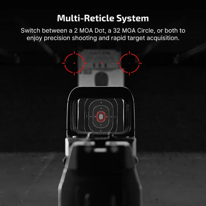 OLIGHT OSIGHTSRDDOTBK Osight S 2 MOA Dot & 32 MOA Circle with OAL Material