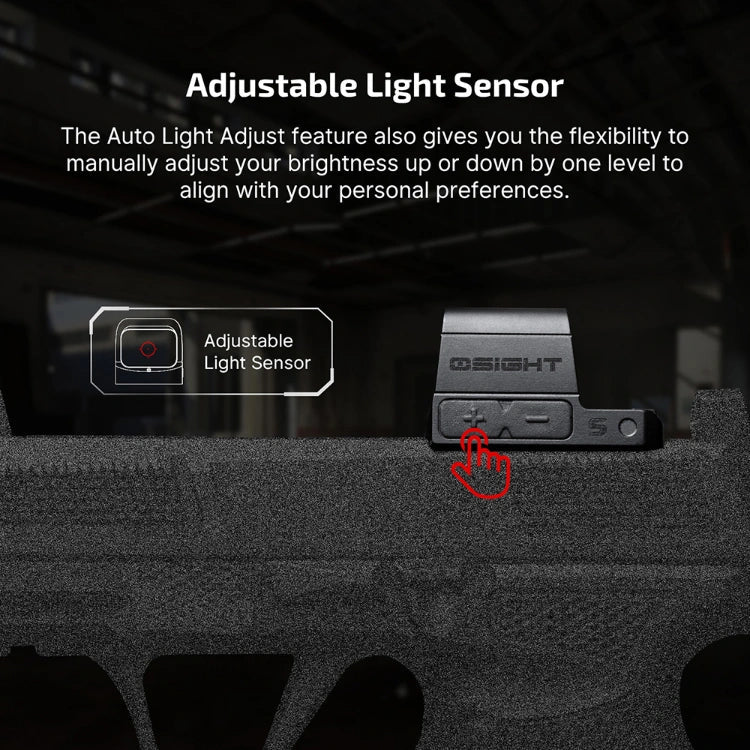 OLIGHT OSIGHTSRDDOTBK Osight S 2 MOA Dot & 32 MOA Circle with OAL Material