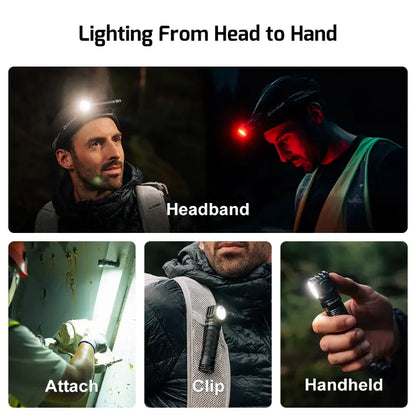 OLIGHT PERUN3OG Perun 3 Headlamp 3000 Lumens White Light and Red Light - Orange