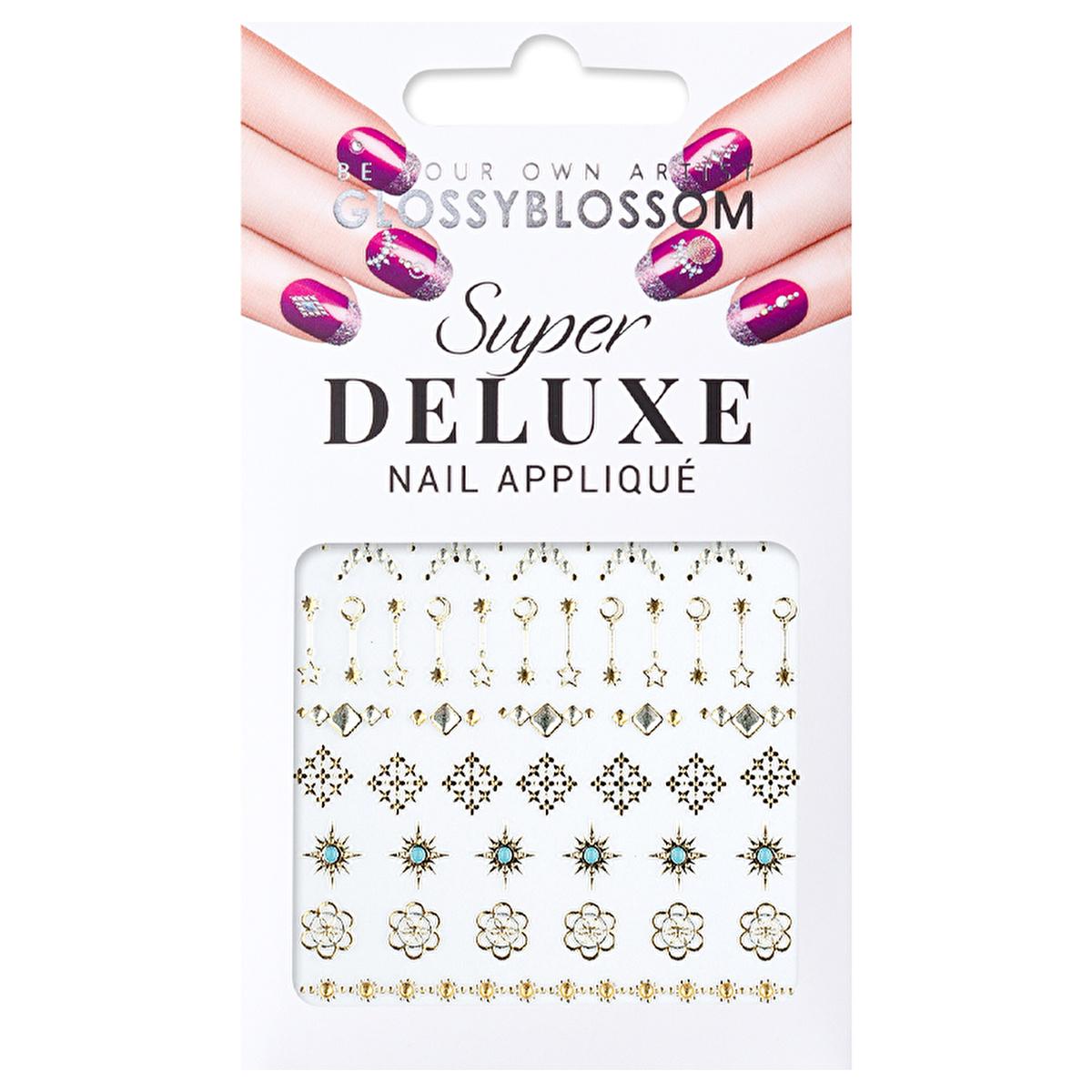 Glossy Blossom Blue Moon Nail Stickers - Variety of Designs & Colors for Easy Nail Art at Home