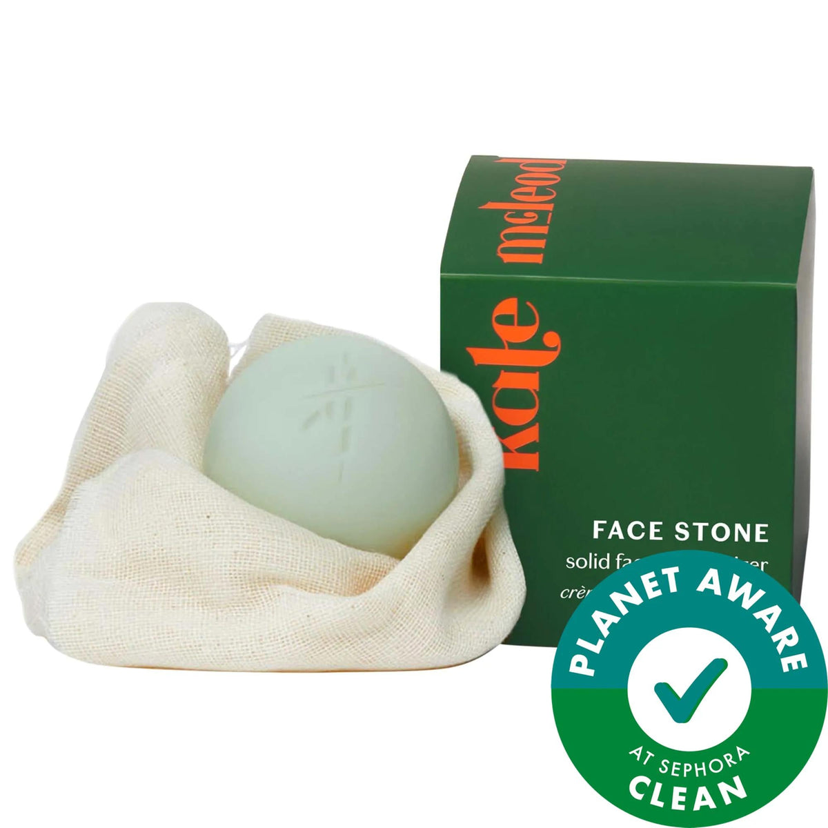 Face Stone Nourishing Solid Facial Oil with Tamanu + Blue Tansy - Vegan, Gluten-Free, Cruelty-Free Moisturizer