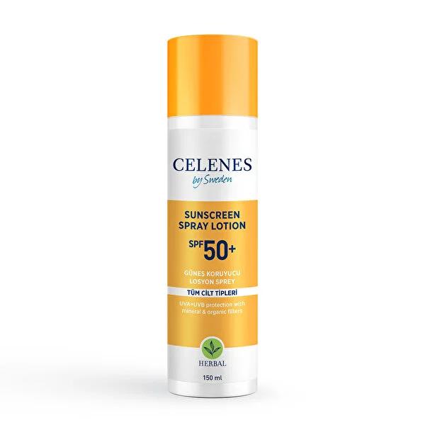 Celenes By Sweden Sunscreen Spray SPF 50+ - Water-Resistant, Organic Sun Care for All Skin Types