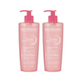 Bioderma Sensibio Foaming Face Cleansing Gel for Sensitive Skin - Gentle, Dermatologically Tested, 500ml x 2