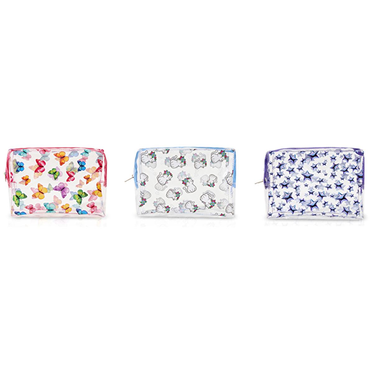 Eklips Transparent Makeup Bag - Durable PVC Cosmetic Storage with Easy Visibility