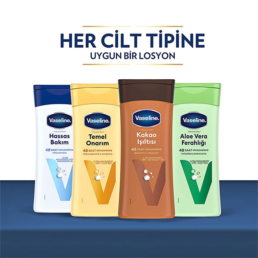 Vaseline Moisturizing Body Lotion for Dry Skin - 48 Hour Hydration, Non-Greasy, Dermatologically Tested