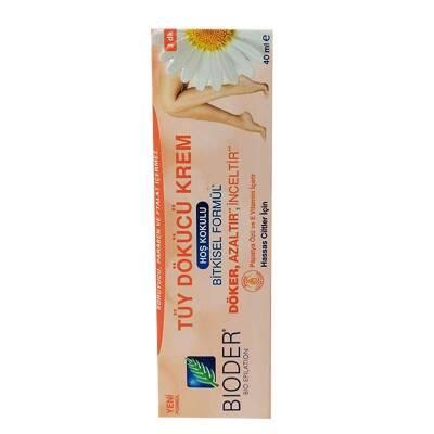 Bioder Hair Removal Cream for Sensitive Skin - 1.35 fl oz, Gentle & Effective Depilatory Cream