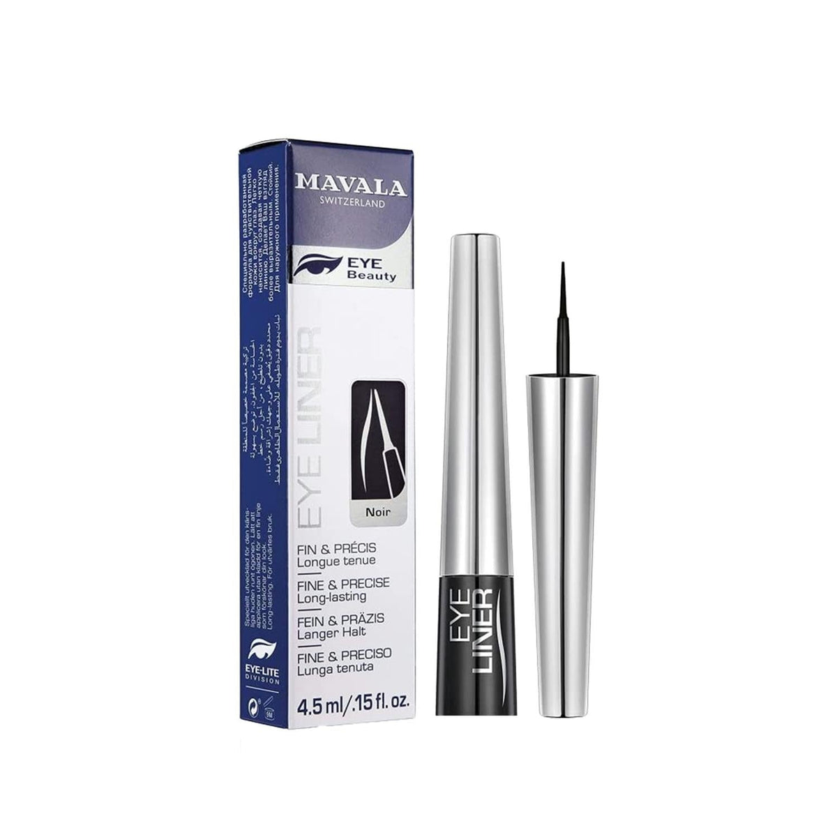 Mavala Eye Beauty Eyeliner Noir 4.5 ml - Precise Black Eyeliner for Lasting Eye Makeup