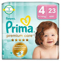 Prima Premium Care: Softest & Most Absorbent Baby Diapers, Maxi Size 4 (23 Count) | Pediatrician Recommended, Breathable for Sensitive Skin