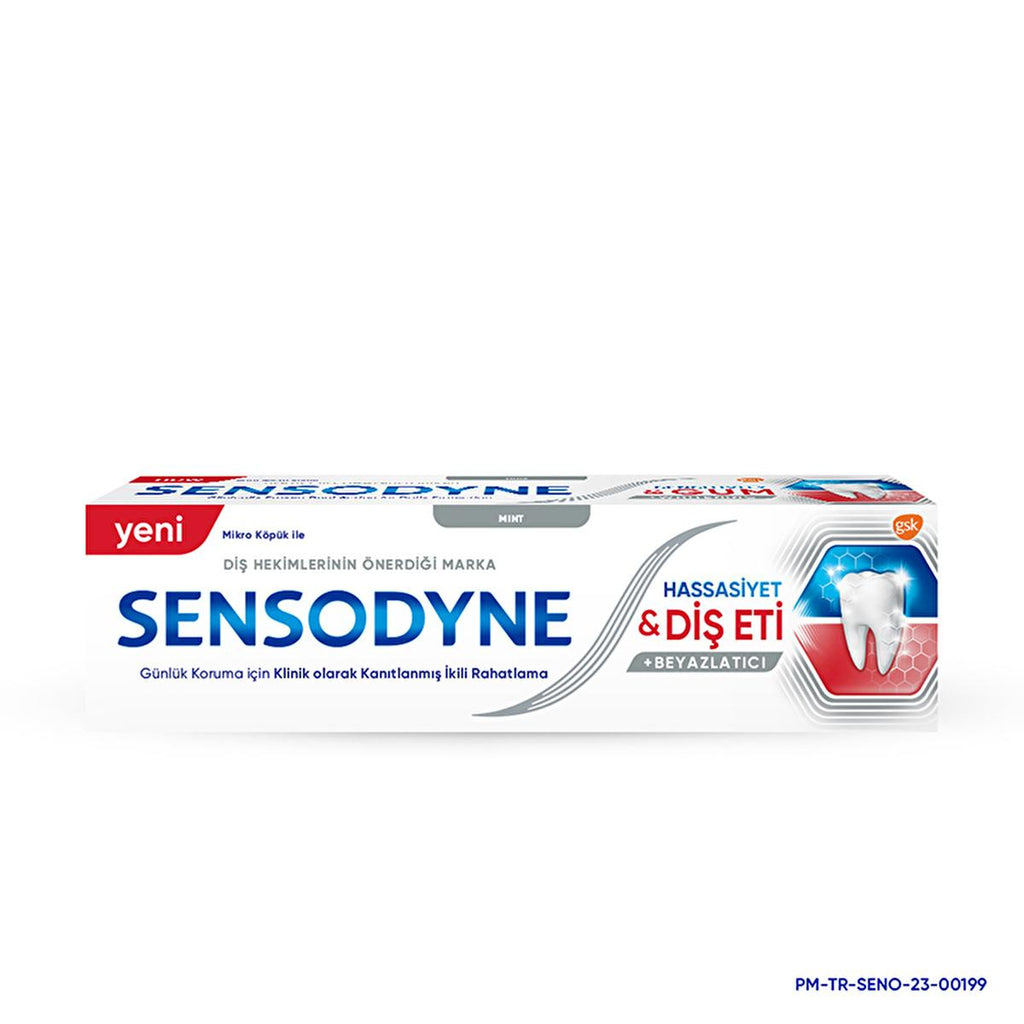 Sensodyne Sensitive Teeth & Gum Whitening Toothpaste for Sensitive Teeth Relief - 2.54 fl oz