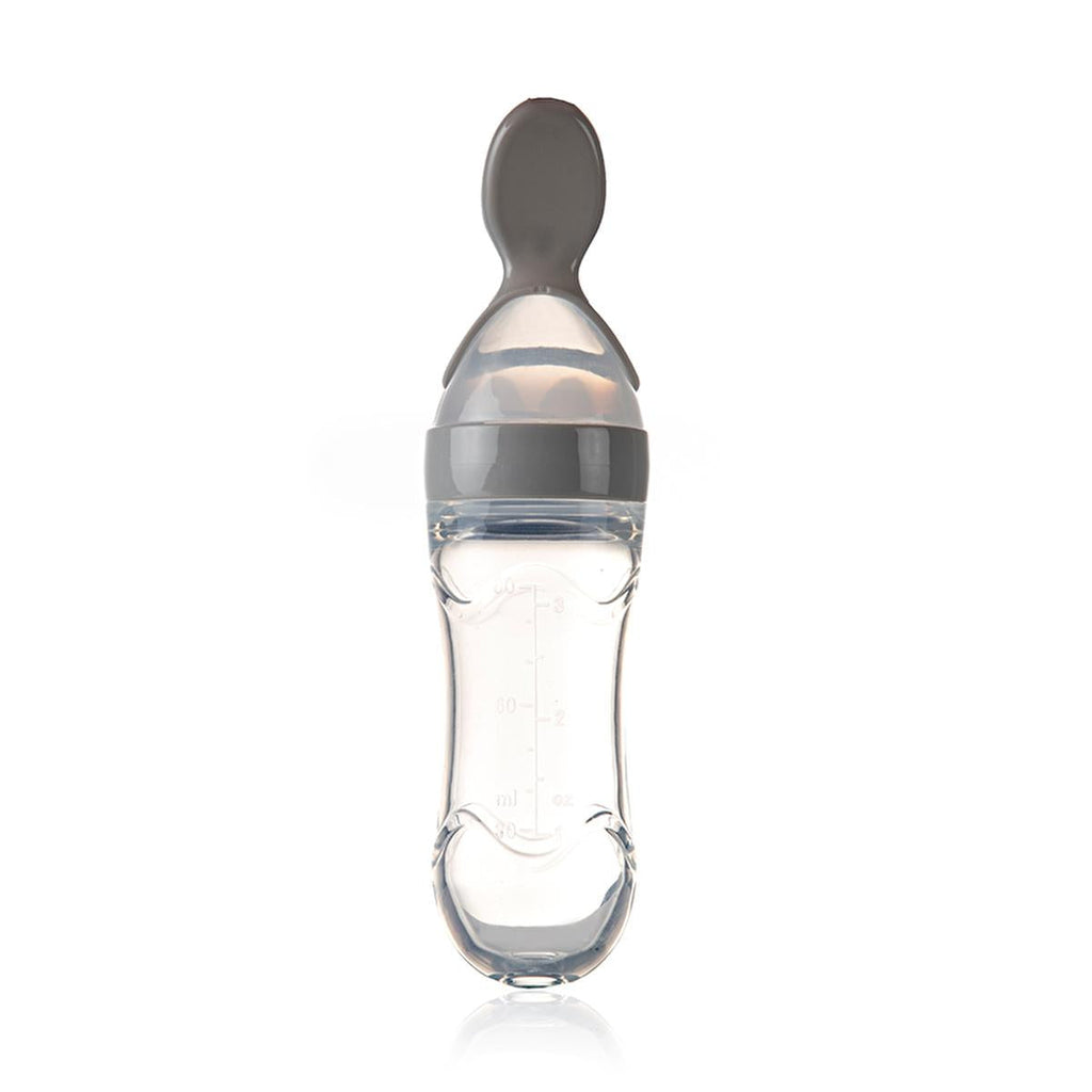 Babyjem Baby Squeeze Spoon - BPA-Free, One-Handed Feeding, Silicone Baby Feeding Utensils, Baby Feeding Accessories, Baby Feeding Spoon