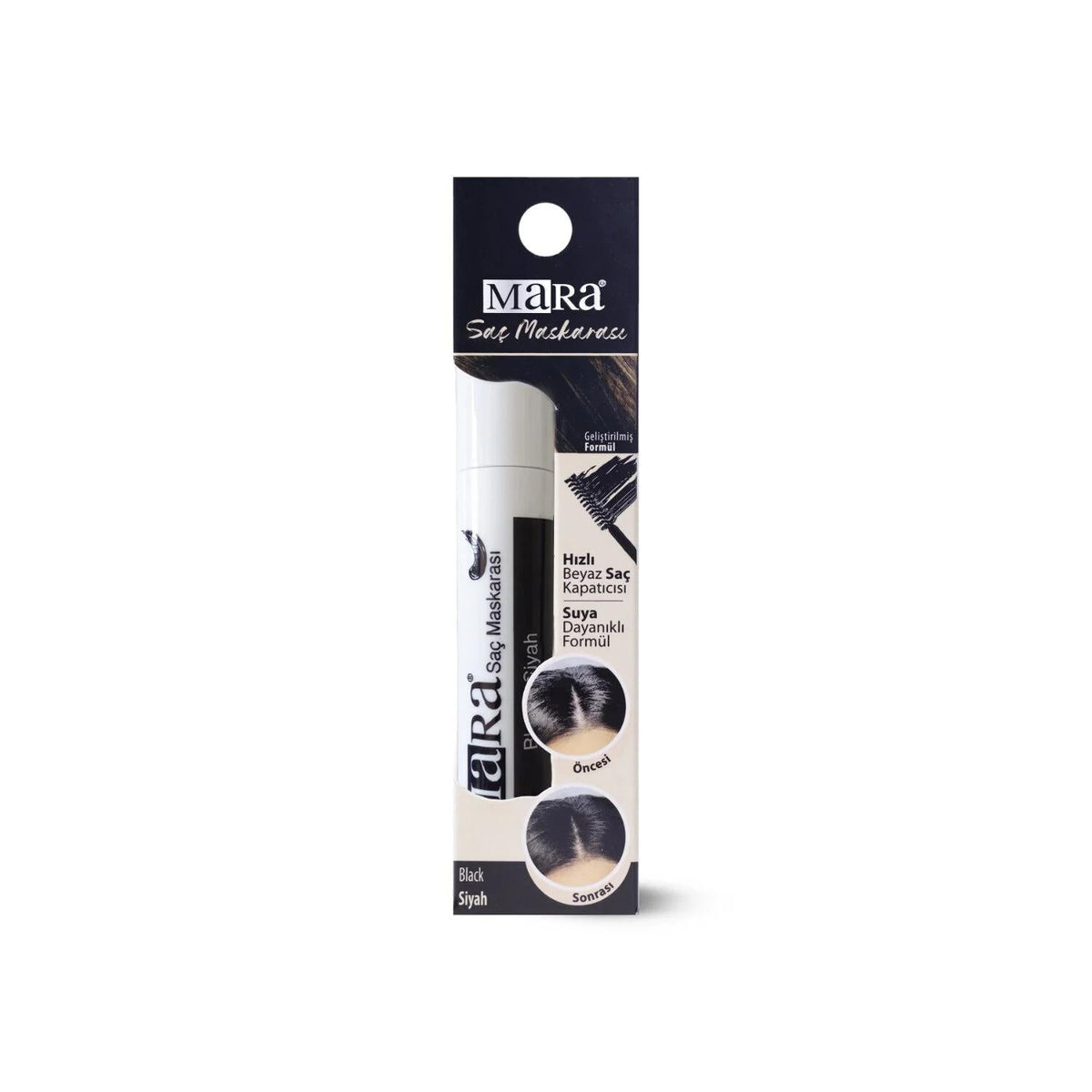 Mara Hair Mascara for Instant Gray Coverage Black 15ml