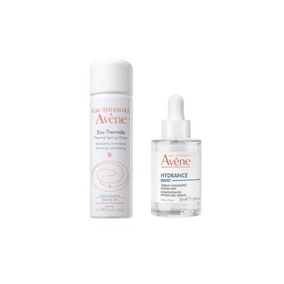 Avene Hydrance Boost Hydrating Serum and Thermal Water Set for Sensitive Skin