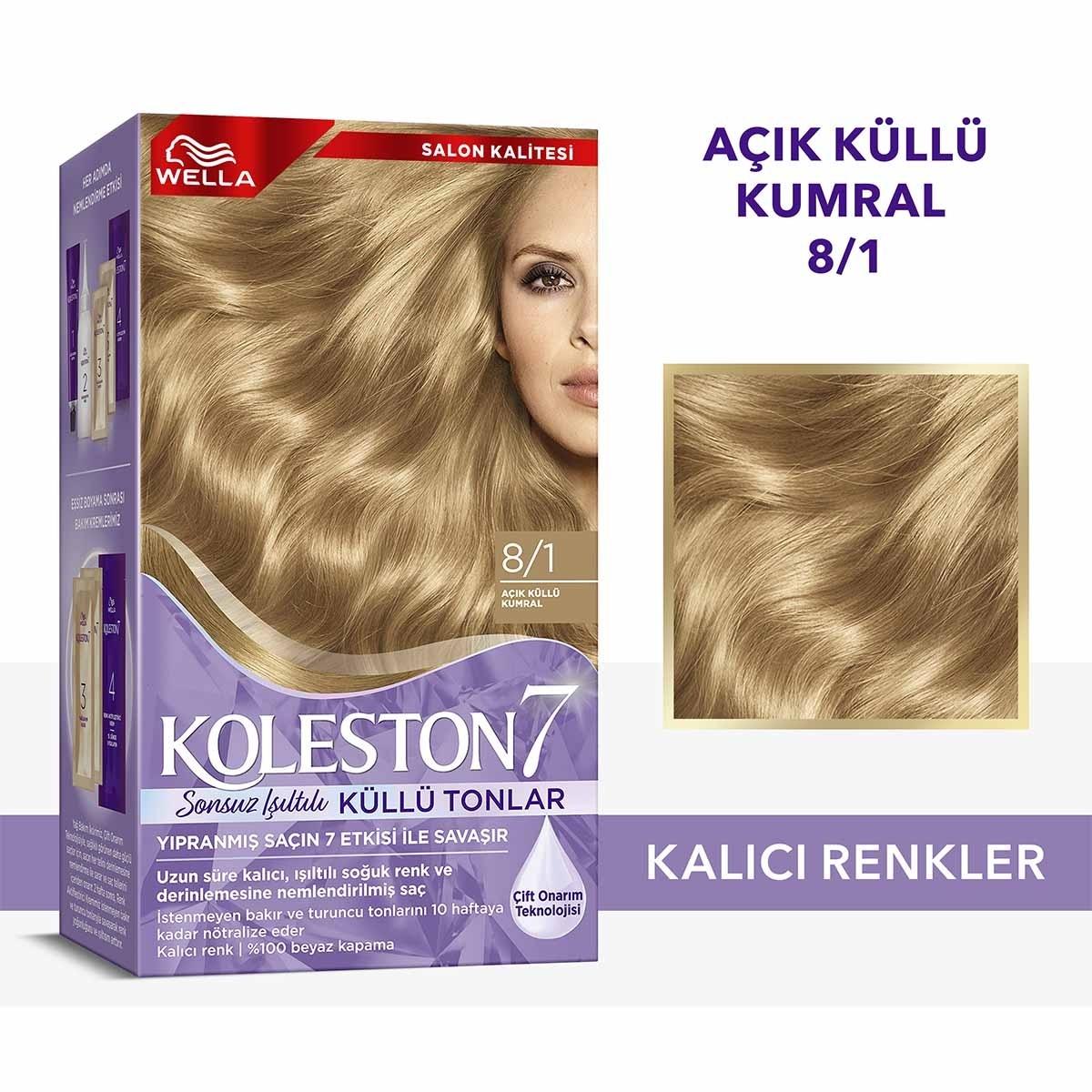 Wella Koleston Supreme Ash Blonde Hair Dye: Permanent Color, 100% Gray Coverage, Plus Revitalizing Oil Treatments