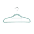 Ideenwelt Padded Clothes Hangers - 8 Pack Blue Fabric Covered Hangers for Gentle Garment Care & Wardrobe Organization
