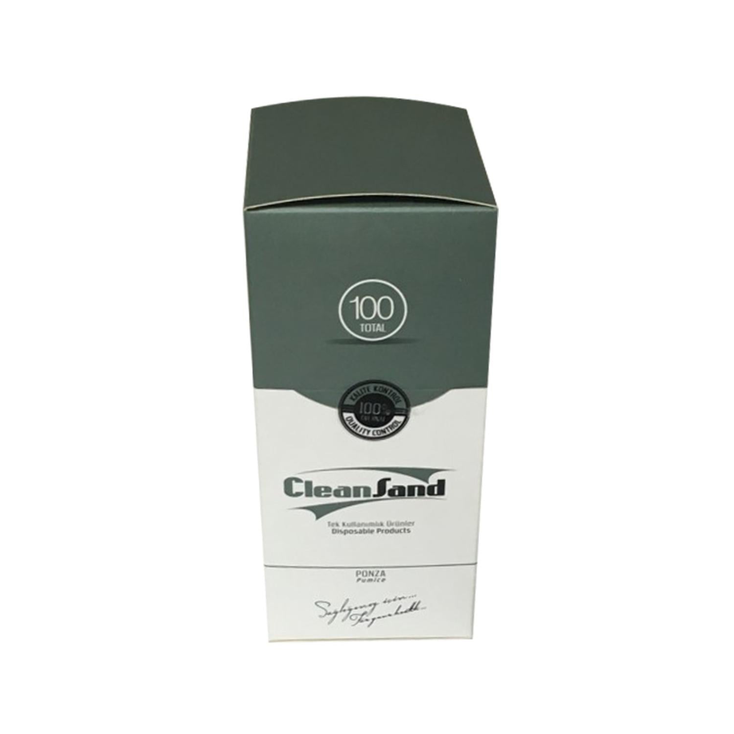 Cleansand Disposable Pumice Stone 100 Count - Convenient Foot Care Hygiene Solution