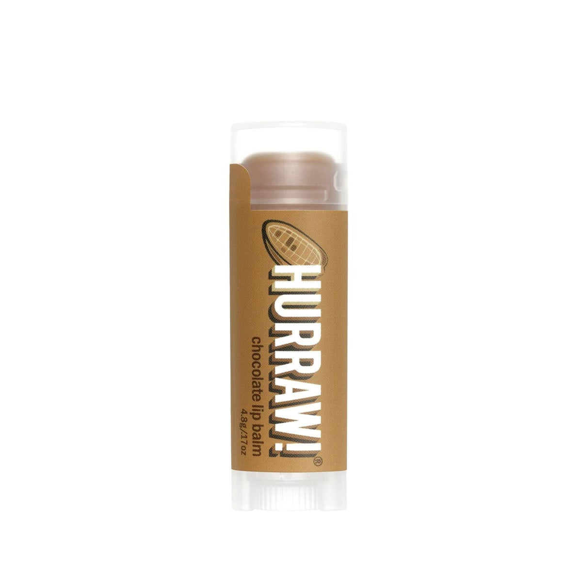 Hurraw Chocolate Lip Balm - Moisturizing ‚ikolata Flavor for Dry Lips (4.8g)