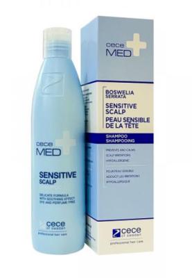 CeceMed Sensitive Skin Shampoo - Gentle Scalp Care with Boswellia Extract & D-Pantenol, 10.14 fl oz