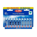Rubin Alkaline AA Batteries 1.5V 20-Pack - Reliable Power Solution with Eco-Friendly Packaging