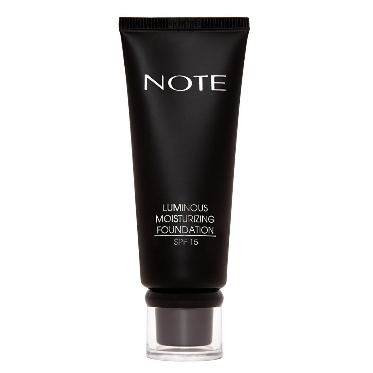 Note Luminous Moisturizing Foundation: Medium Beige, Radiant Hydration, SPF 15, Paraben-Free - Natural Glow for Dry & Dull Skin